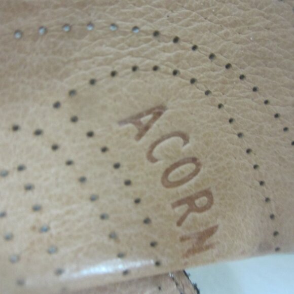 Acorn 90s Y2K Ankle Strap Wedge Sandals Womens 9 Black Suede Comfort Shoes - Picture 12 of 12